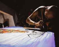 Evgeny Bam Live Painting at Nyaman Gallery