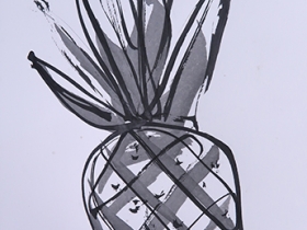 15. Bali Life Pineapple Frame Series #9