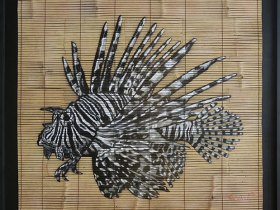 Lionfish With Frame by Quint