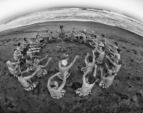 Kecak Dance On The Beach by Yoga Raharja