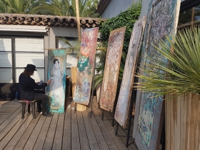 Yokii Live Painting at Taman Antik St Tropez