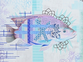 The Fish with The Dragon Tattoo by Irene Hoff