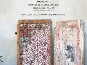 YOKII - Exhibition at TAMAN ANTIK, St. Tropez, France